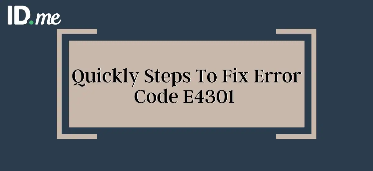 Error Code E4301
